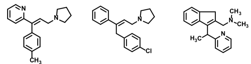 <p>First Gen H1 Antihistamine </p><p><span style="color: rgb(112, 48, 160)"><strong>Have longer half lives that permits once-a-day dosing Extended duration of action<br>Significantly fewer CNS side effects<br>Decreased anticholinergic affects</strong></span></p><p><span style="color: rgb(112, 48, 160)"><strong>Decreased antiemetic effects</strong></span></p>