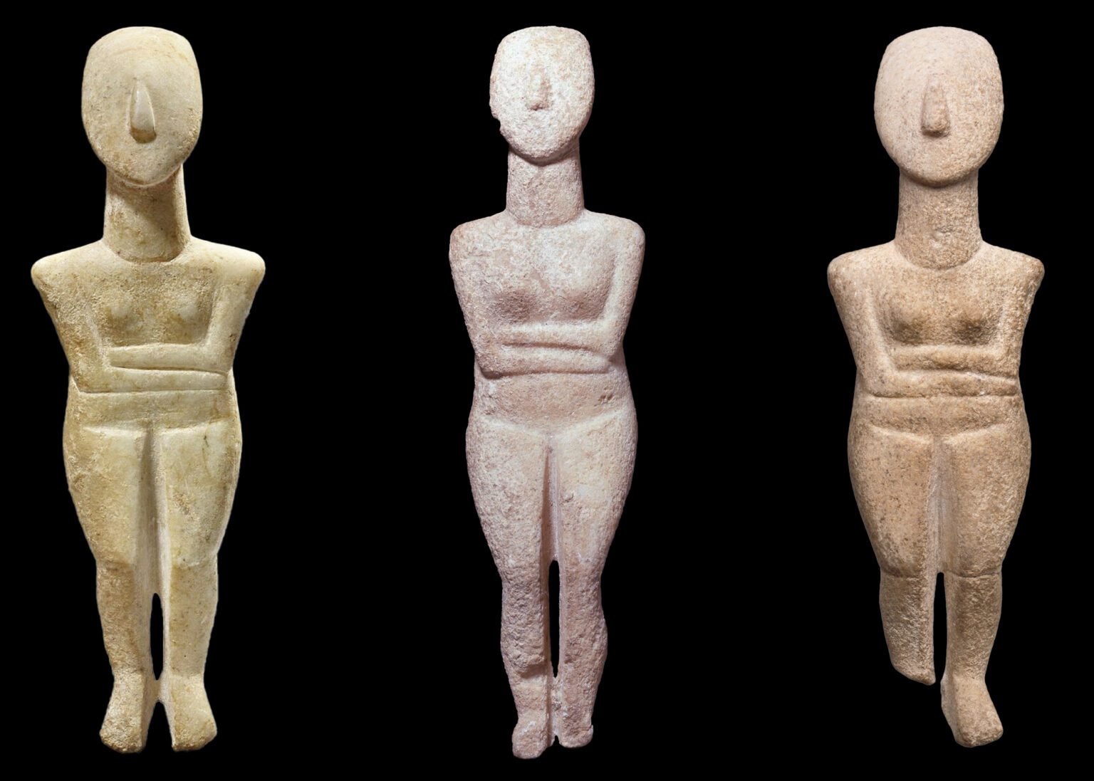 <p>Aegean Art: cycladic figures</p>