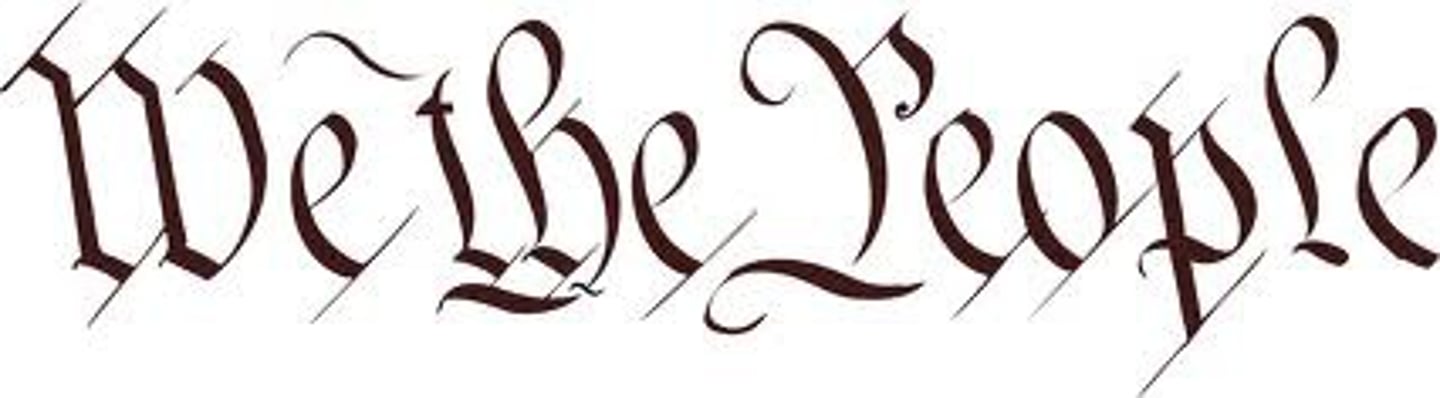 <p>People are the source of any and all governmental power</p>