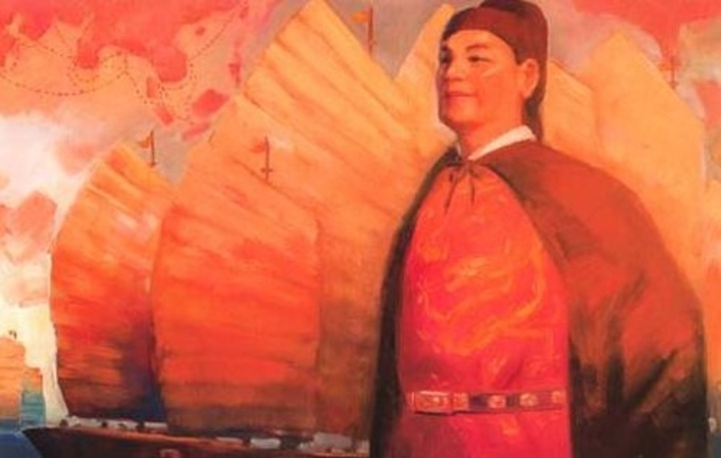 <p>1371 - 1433 C.E. Chinese mariner, explorer, and admiral during the early Ming Dynasty who traveled as far as Malindi in East Africa</p>