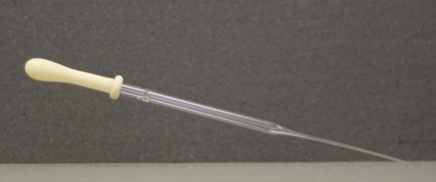 <p>A tapered glass pipette commonly used in laboratories.</p>