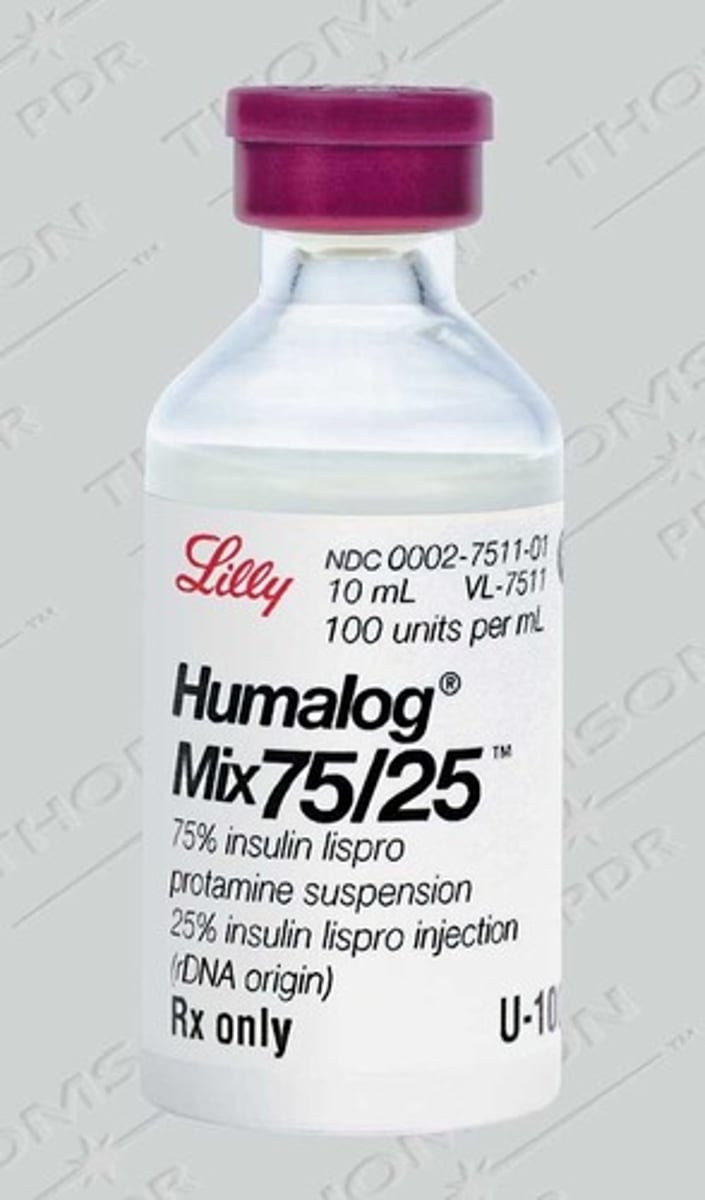 <p>Humalog Mix consists of Insulin lispro and neutral protamine lispro (NPL) in a fixed ratio.</p>