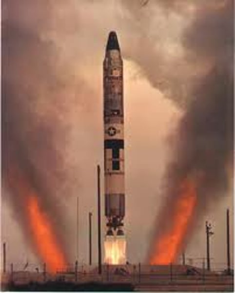 <p>Inter-continental Ballistic Missile - a ballistic missile with a minimum range of more than 5,500 kilometers (3,400 mi) primarily designed for nuclear weapons delivery (delivering one or more nuclear warheads).</p>