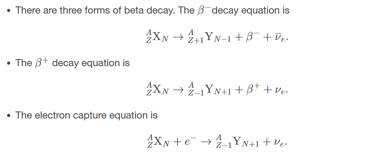 <p>describe the transformation of a neutron into a proton and an electron, emitting a beta particle in the process. </p>