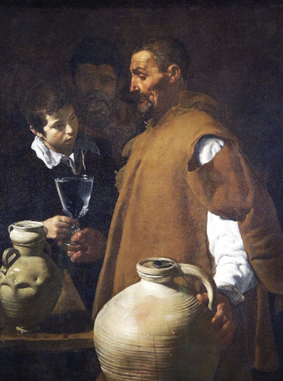 <p> Diego Velázquez, Water Seller of Seville, c. 1619. Oil on canvas</p>