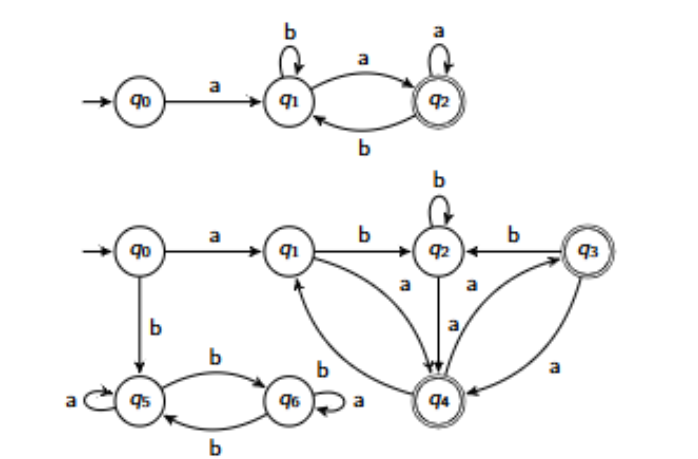 <p>What is the language that both of these FSAs accept?</p>