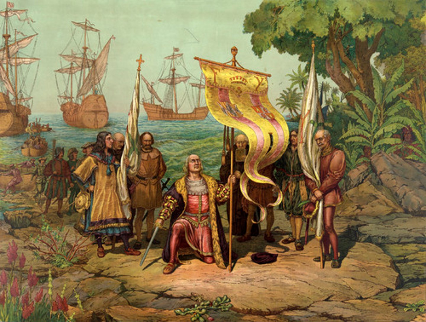 <p>Included Columbus, Magellan, Pizarro, and Cortes, conquistadors</p>