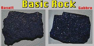 <p>What are “basic rocks” rich in?</p>