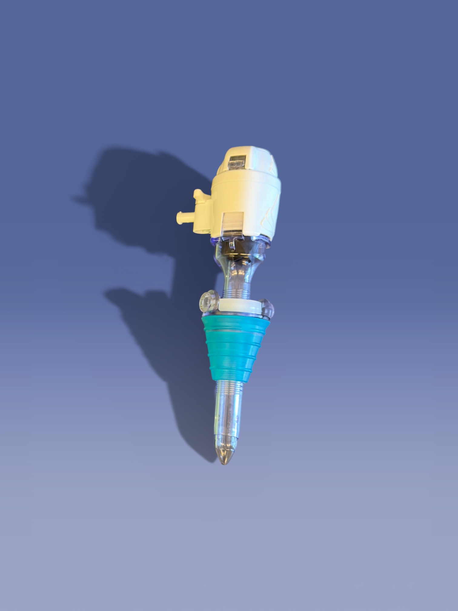 <p>Name this instrument ( comes in 3 pieces) that creates an access point for laparoscopic surgery, consisting of a cannula, a sleeve, and a blunt or sharp trocar. </p>