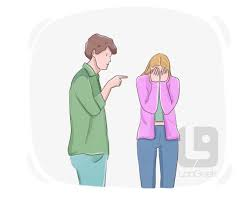 <ol><li><p><span>​<em>(informal)</em></span> <span>to behave towards somebody in an unfriendly way and try to harm them</span></p></li></ol><p><span><em>She _ him after he failed to keep his promise.</em></span></p>