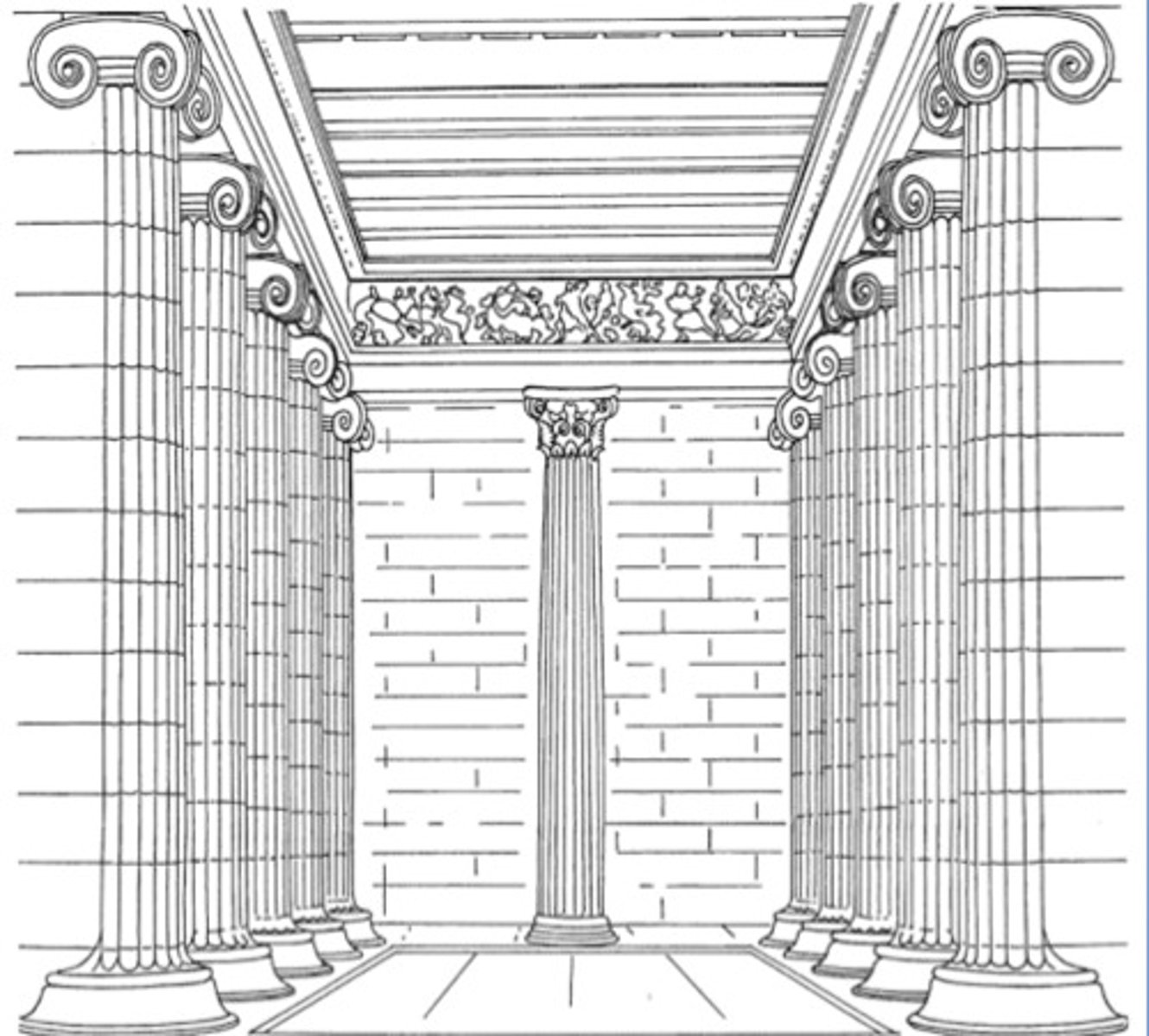 <p>- Thanking Apollo for averting the Plague</p><p>- Doric exterior, Ionic interior</p><p>- 1st Corinthian column inside where you'd expect a cult statue -> something important happens here</p><p>- Mystery Religion (mystic religious experience): on summer solstice, a single ray of sun peaks thru the columns and illuminates a polished Bronze statue of Apollo as if he is manifesting himself in front of you</p>