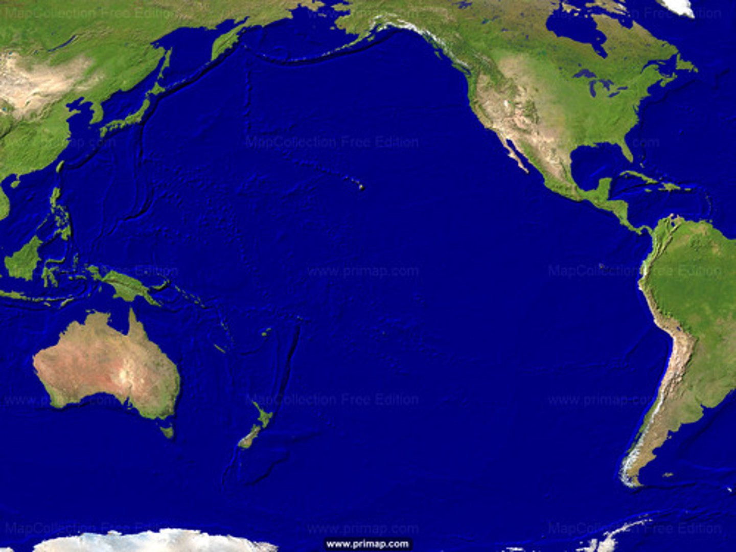 <p>This ocean is between North America, South America, Asia, and Australia</p>