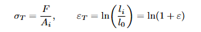 <p>Explanation: Uses instantaneous area Ai and current length li</p>
