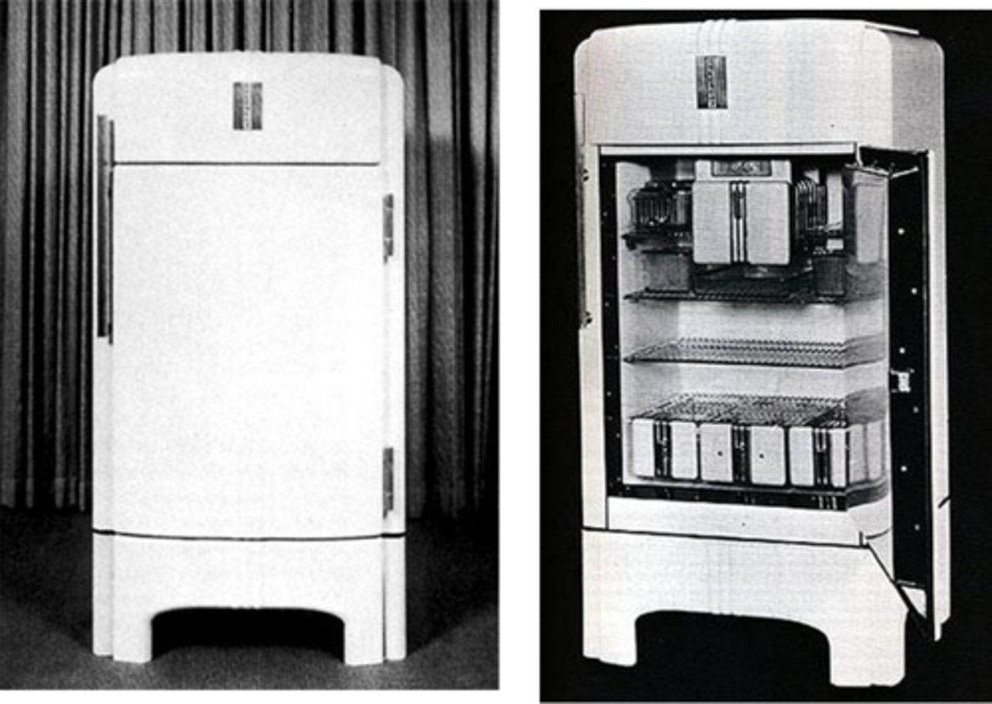 <p>Sears<br>implemented an annual redesign to encourage customers to buy<br>marketing :(<br>feather touch latch to open when hands are full, use elbow<br>inspired by car design<br>speed lines make it appear taller</p>