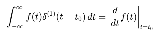 <p>The doublet extracts the derivative of a function:</p>