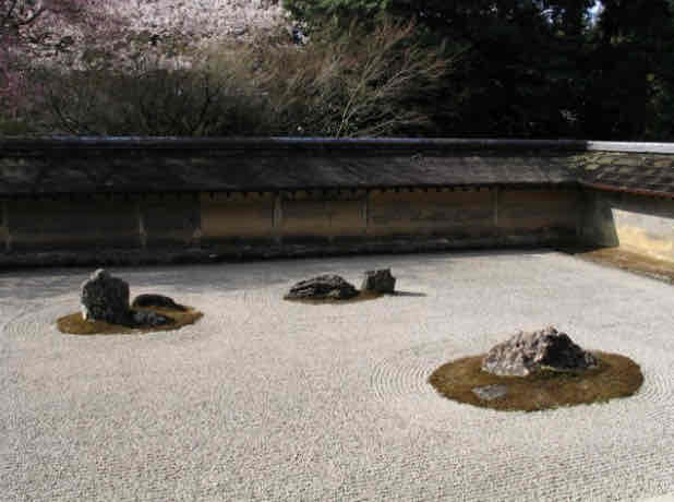 <p>muromachi period, kyoto japan, c 1480, current design dates to 18th century, rock garden</p>