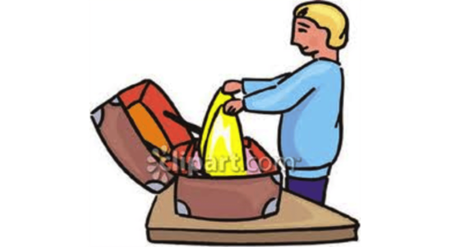 <p>to pack</p>