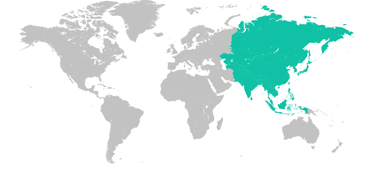 <p>The biggest continent in the world</p>