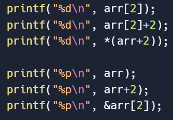 <ol><li><p>array element value of ith+1(%d)</p></li><li><p>array location of element ith +1 (%p)</p></li><li><p>array location of first element (%p)</p></li><li><p>array location of second element (%p)</p></li><li><p>array value of ith+1 element (%d)</p></li><li><p>changes first element value to 2</p></li><li><p>changes fifth element value to 11</p></li><li><p>array element value 2 past i</p></li><li><p>invalid</p><p></p></li></ol>