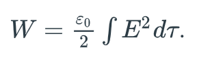 <p>For a continuous charge distribution, the work done to assemble the charges is given by this integral. The integral is done over:</p><p>A) the volume of all space</p><p>B) only the volume where there are no charges located</p><p>C) only the volume where the charges are located</p>