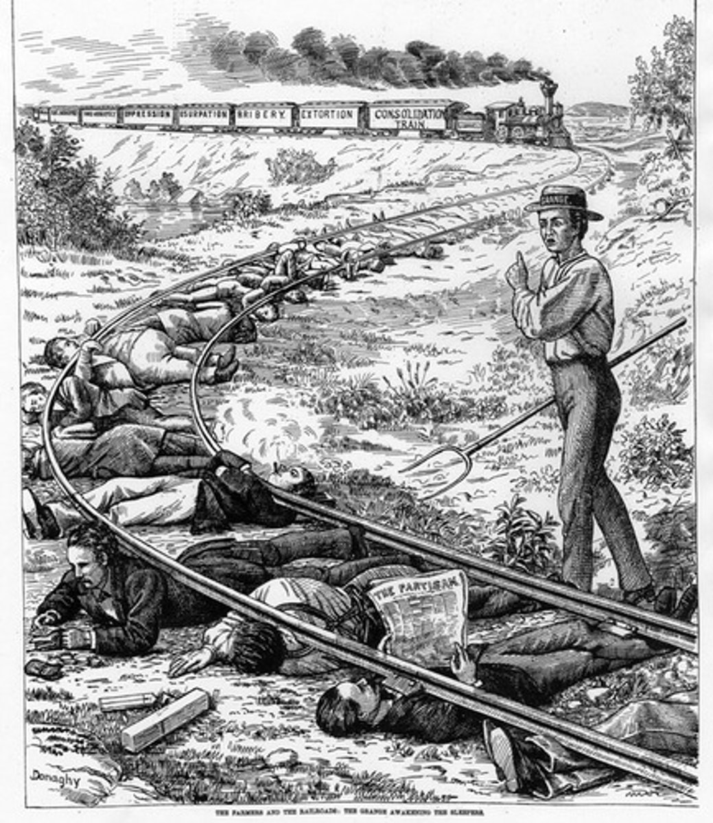 <p>1887 law passed to regulate rates charged by railroad and other interstate businesses</p>