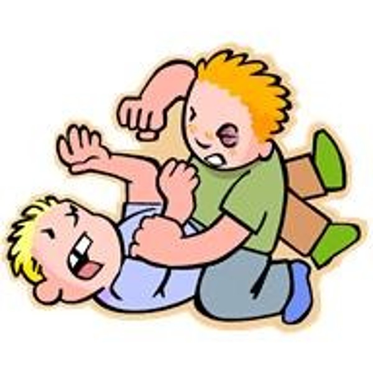 <p>to fight with (one another)</p>