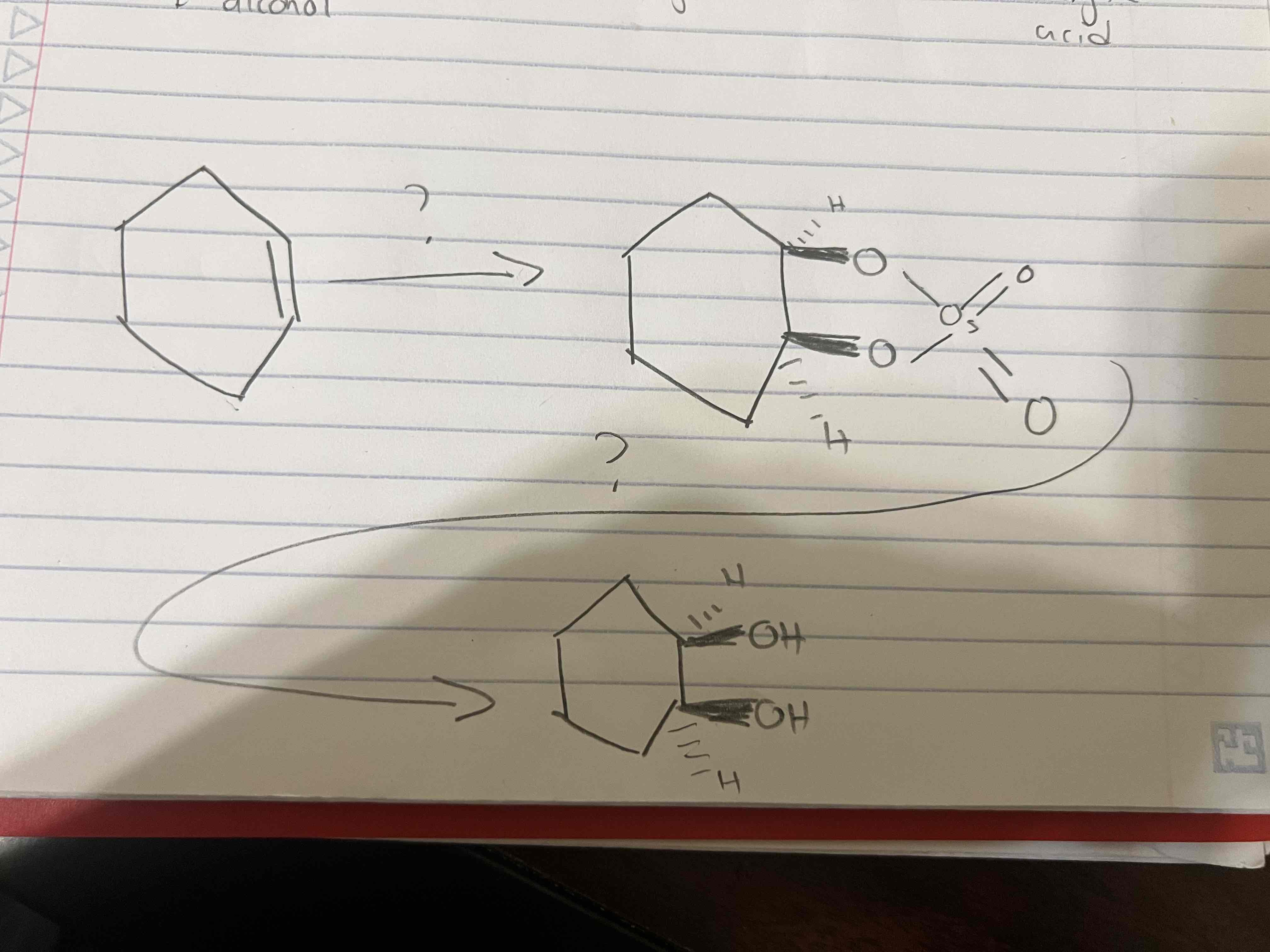 <p>What are the reagents of the reaction </p>