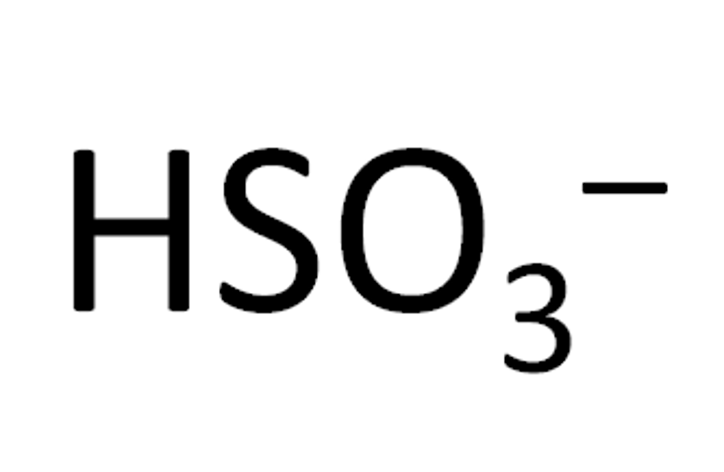 <p>HSO_3 -</p>