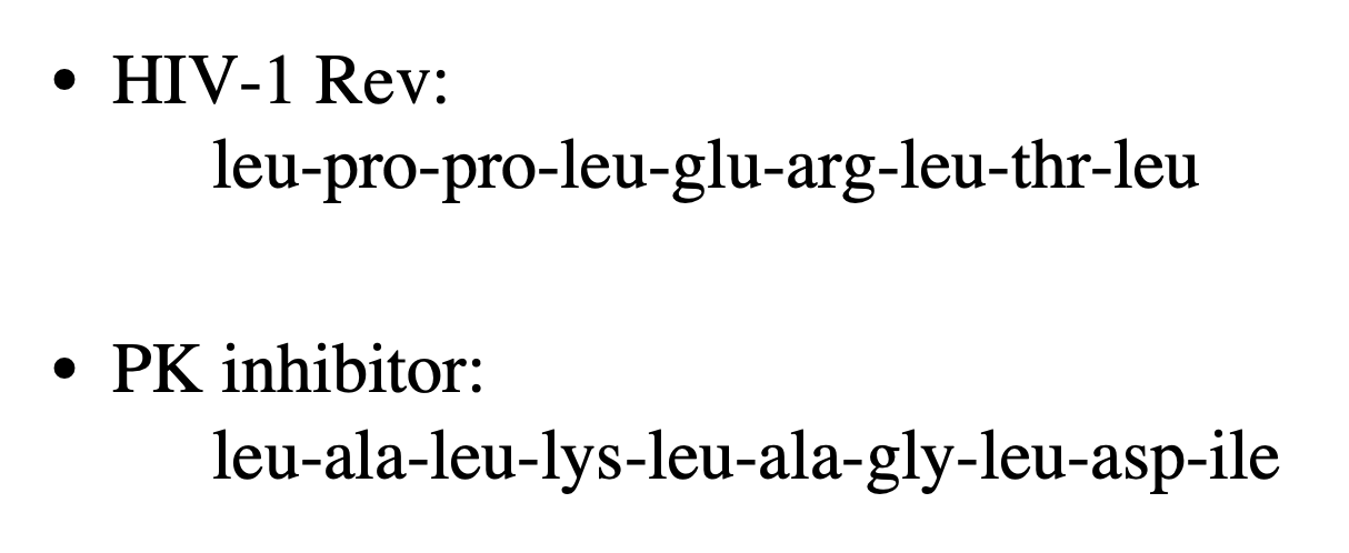 <ul><li><p>have been recently been identified in several exported proteins</p></li><li><p>including some that bind RNA</p></li></ul><p></p>