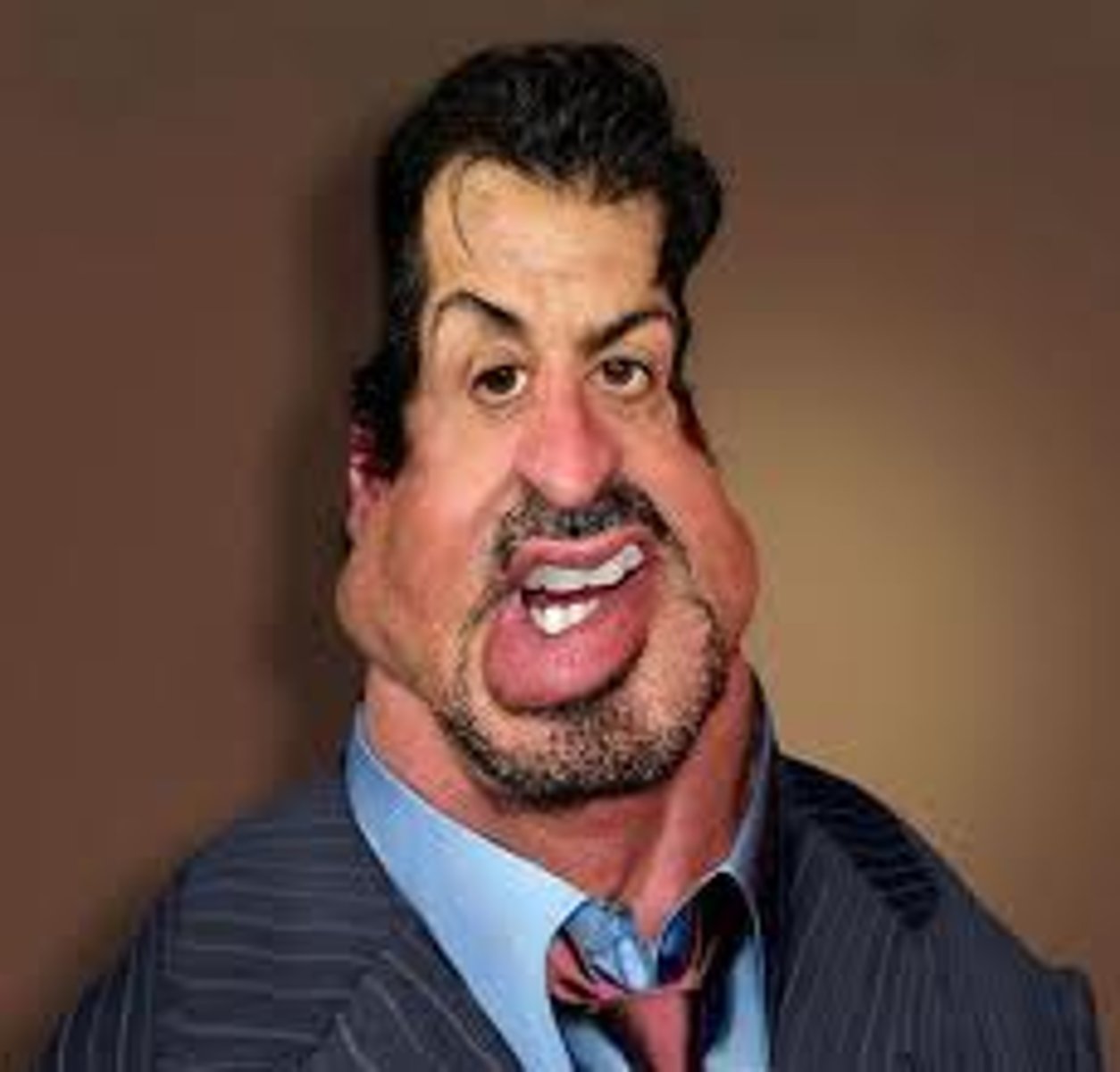<p>(n.) a representation in which the subject's characteristic features are deliberately exaggerated; (v.) to present someone or something in a deliberately distorted way</p><p>SYNONYMS: (n.) cartoon, burlesque, lampoon</p>