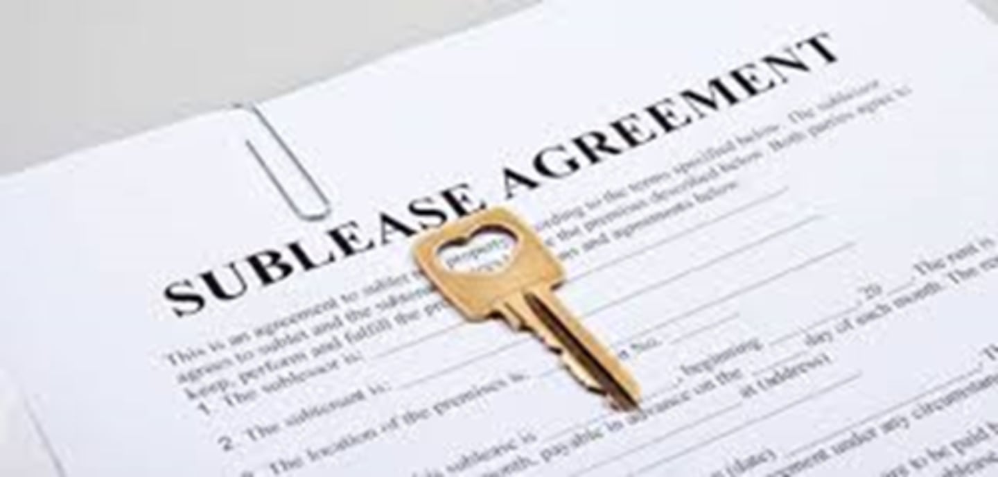 <p>to sublet</p>