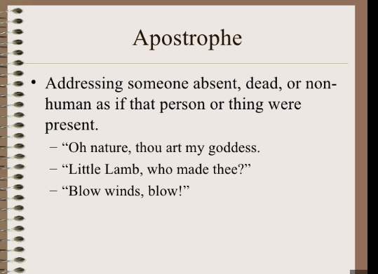 <p>Apostrophe</p>