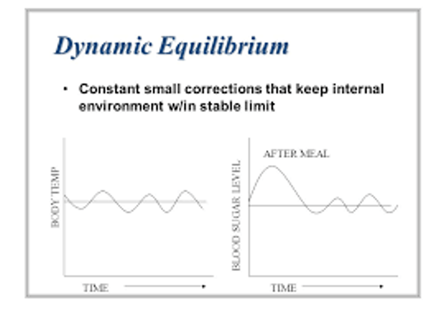 <p>Fluctuations around a set point</p>
