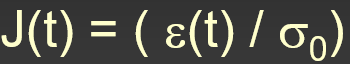 <p>in linearly viscoelastic materials, this is INDEPENDENT of Stress level</p>
