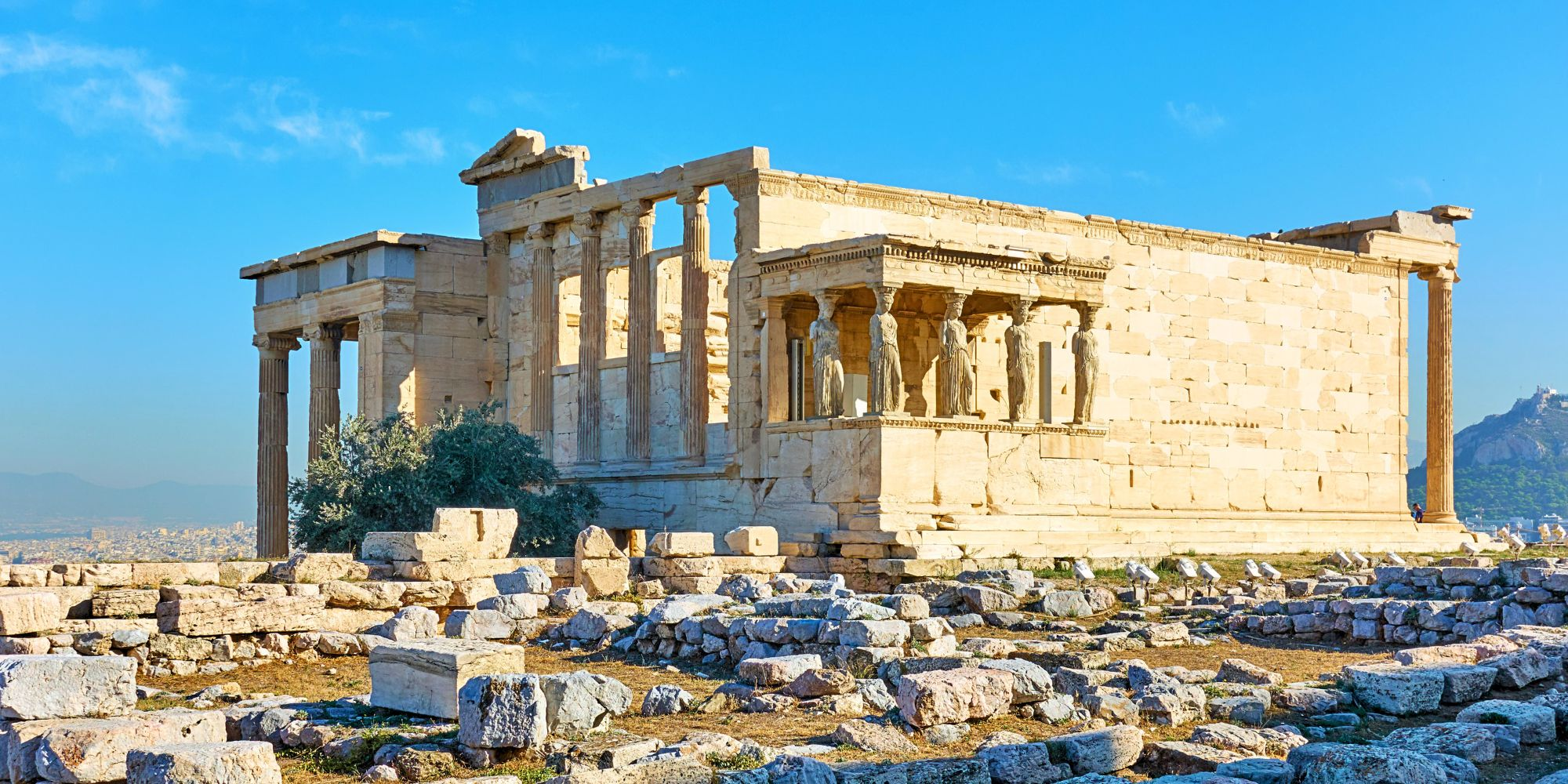<p><span>The most sacred spot on the Acropolis. Replaced the “Old Temple”. Located where Athena and Poseidon competed for patronage of Athens.</span></p><p><span>Named for Erechtheus, Athena’s semi-son and the hero from whom all Athenians claim descent.</span></p><p><span>Houses the tomb of the mythical king of Athens, Kekrops, who had the head of a man and the body of a snake.</span></p>