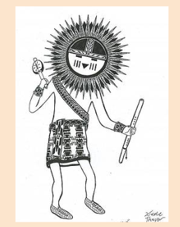 What does a picture of a sun spirit tell us about Native American life?