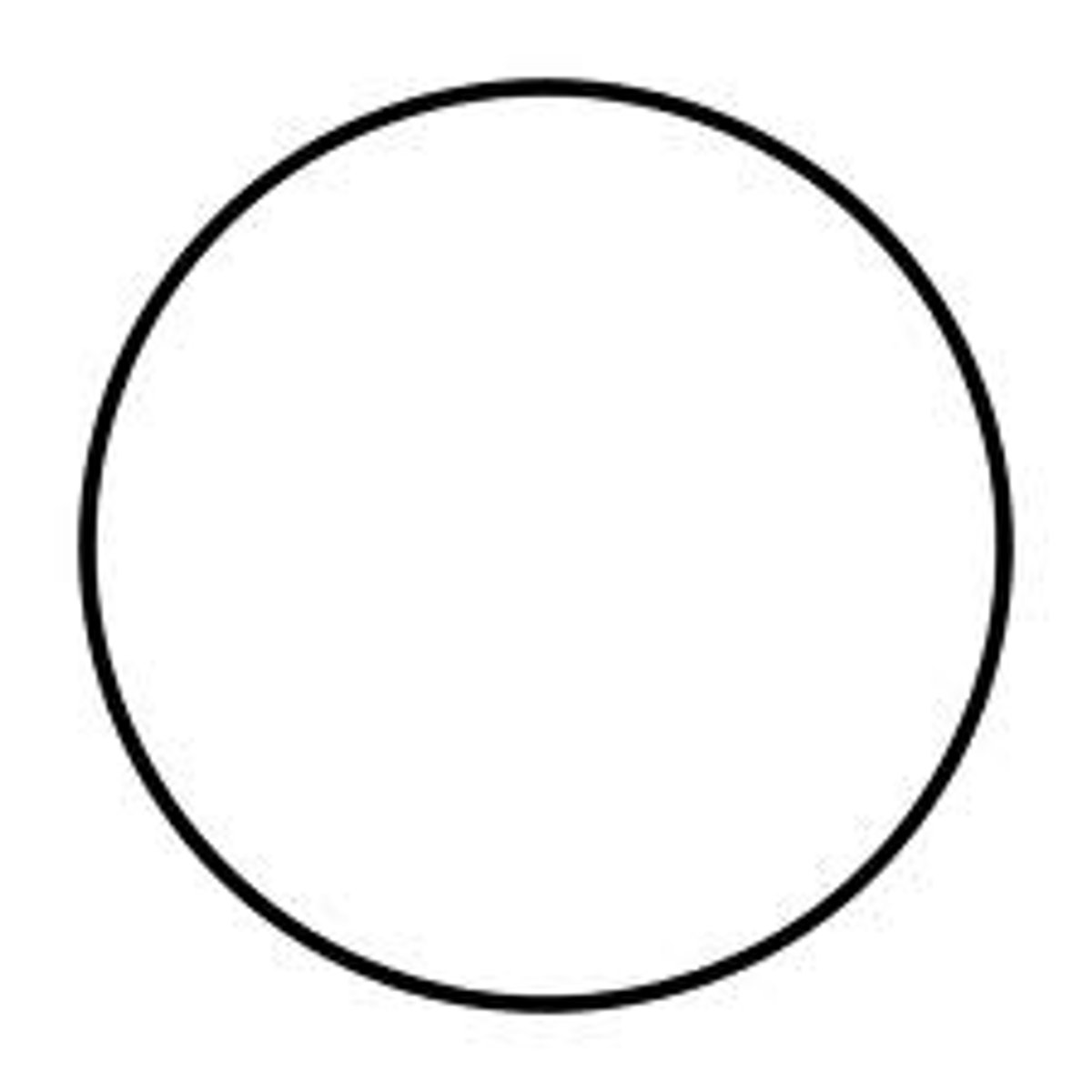 <p>Unshaded circle.</p>