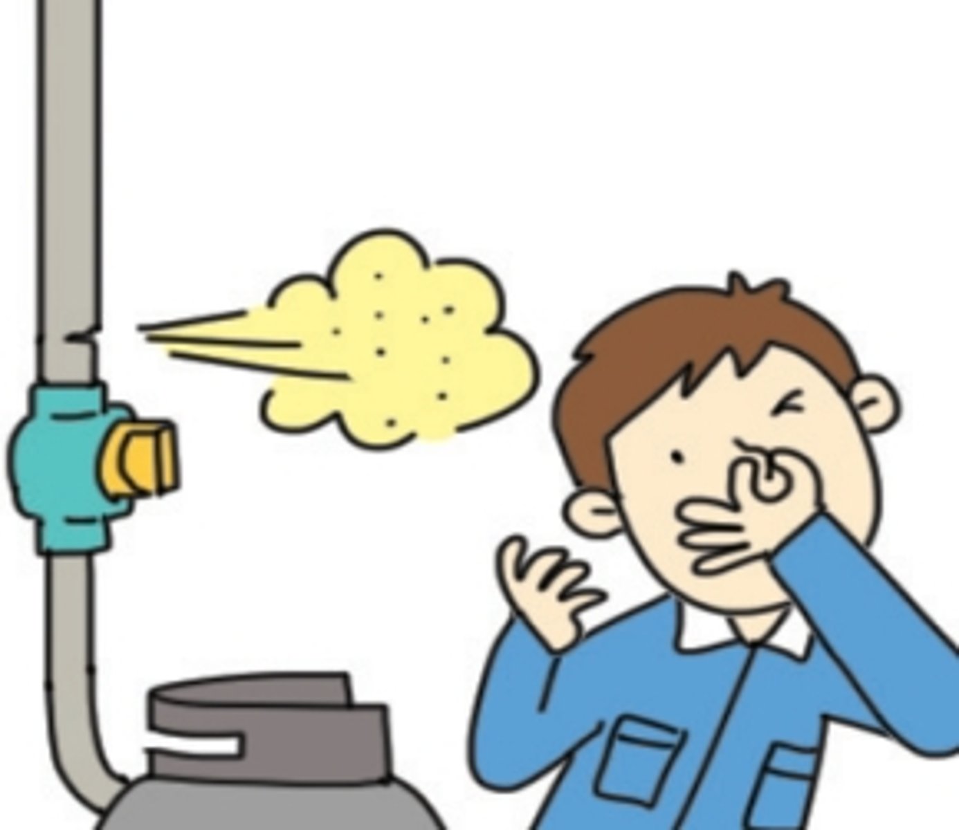 <p>fuga de gas</p>