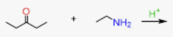 <p>Carbonyl + primary amine </p>