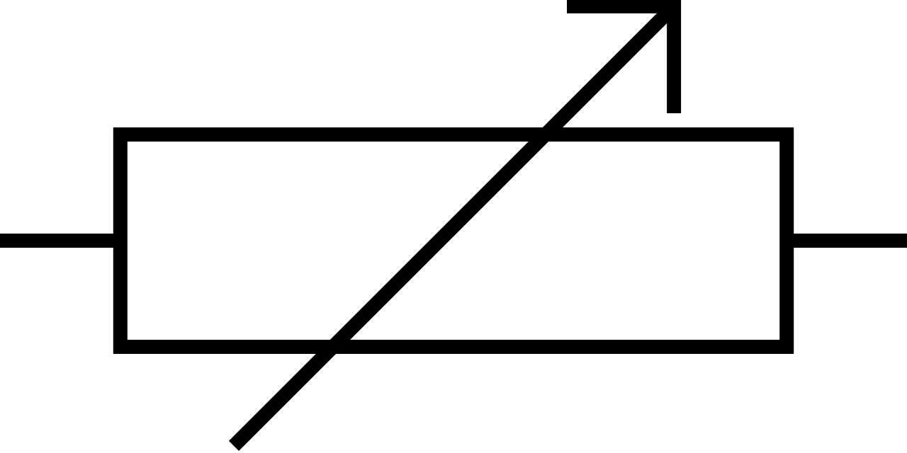 <p>a resistor with an adjustable resistance</p>