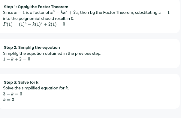 <p>Value of k is 3.</p>