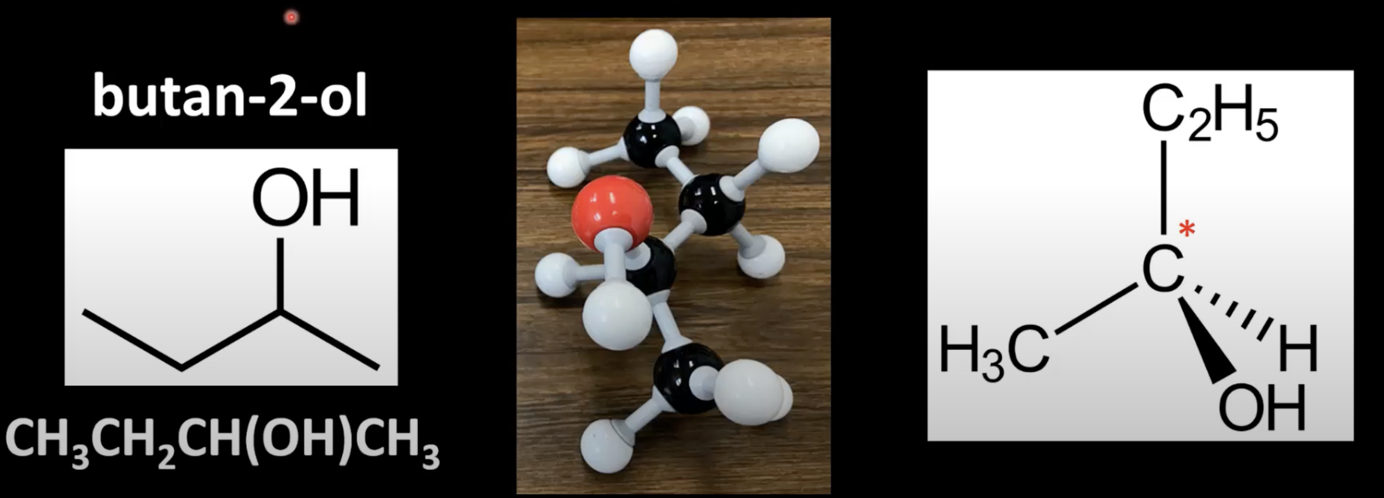 <p>Occurs in chiral molecules with a carbon bonded to 4 different groups</p><p>Carbon is called a chiral center or asymmetric carbon.</p>