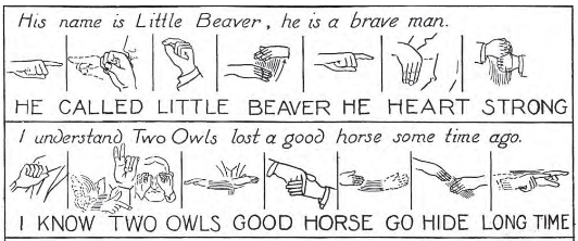 <p>Contact Languages</p><p>________: Lingua franca of the plains still used by some Cree, Blackfoot and Dakota to accompany oral narratives. There were multiple sign languages throughout Turtle Island but this was the most common.</p><p></p>