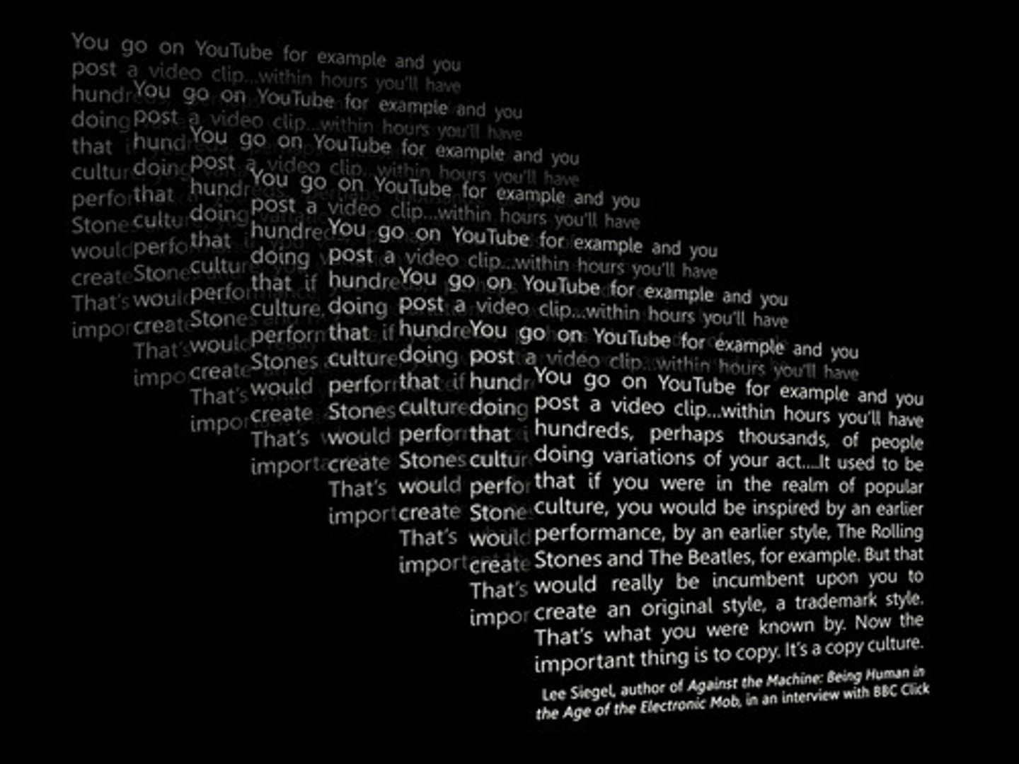 <p>Word for word; exactly as written or spoken.</p>