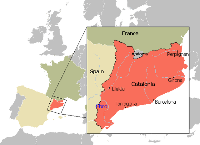 <p>An autonomous region in northeastern Spain.</p>