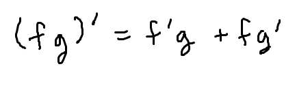 <p>when y = fg</p><p>when f and g are functions of x</p>