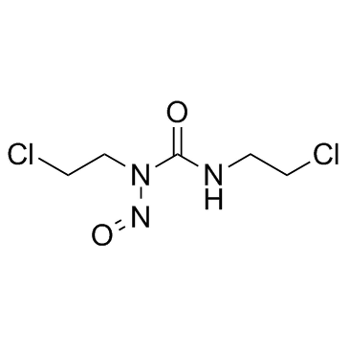 <p>Which molecular regions of carmustine represent components of the pharmacophore</p><p>A. both chlorines </p><p>B. only the central carbonyl </p><p>C. only the nitroso moiety </p><p>D. both the nitroso moiety and the urea component</p>