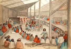 <p>Celebrations in the Northwest to show wealth, status, marriage, and other important aspects, lasting for days with feasts and lavish gifts.</p>