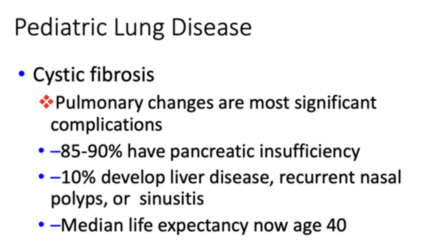 <p>Cystic fibrosis</p>