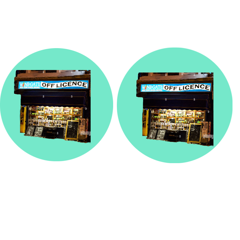 <p><strong><mark data-color="green" style="background-color: green; color: inherit;">an off-licence</mark> /ˈɔːfˌlaɪsəns/ (BrE)</strong></p><p>Syn: a liquor store /ˈlɪkə(r) stɔː(r)/&nbsp; (AmE)</p><p><strong>DEUTSCH:</strong></p><p>das Alkoholgeschäft</p><p>der Spirituosenladen</p>